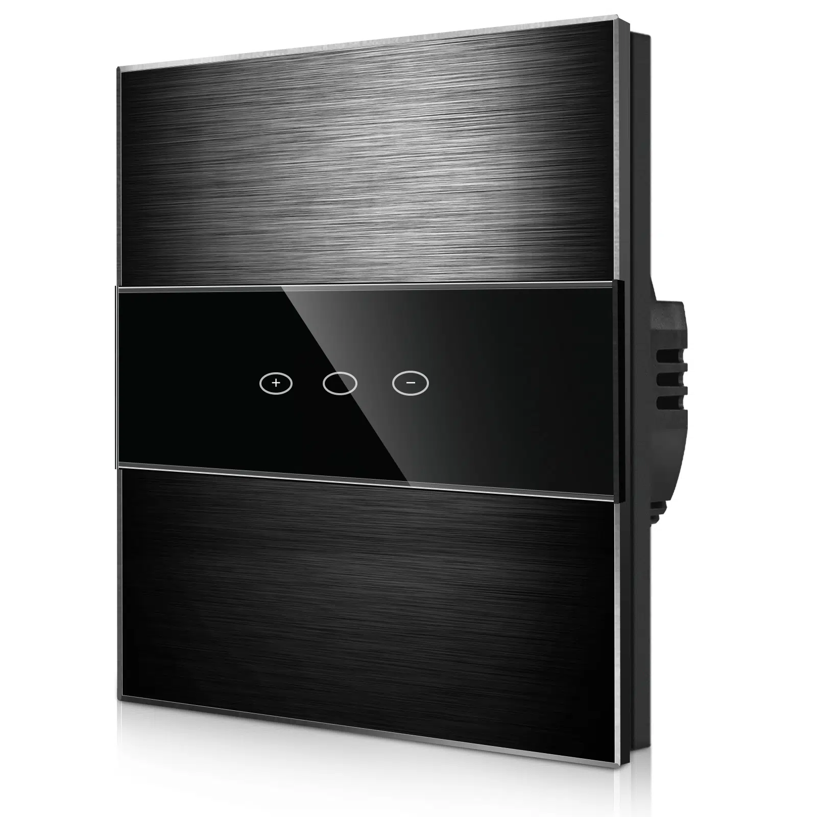 ALS-0004_diagonal_B.jpg Паметен WiFI потенциометар на допир алуминиумски панел 600W  НулаФаза Црна