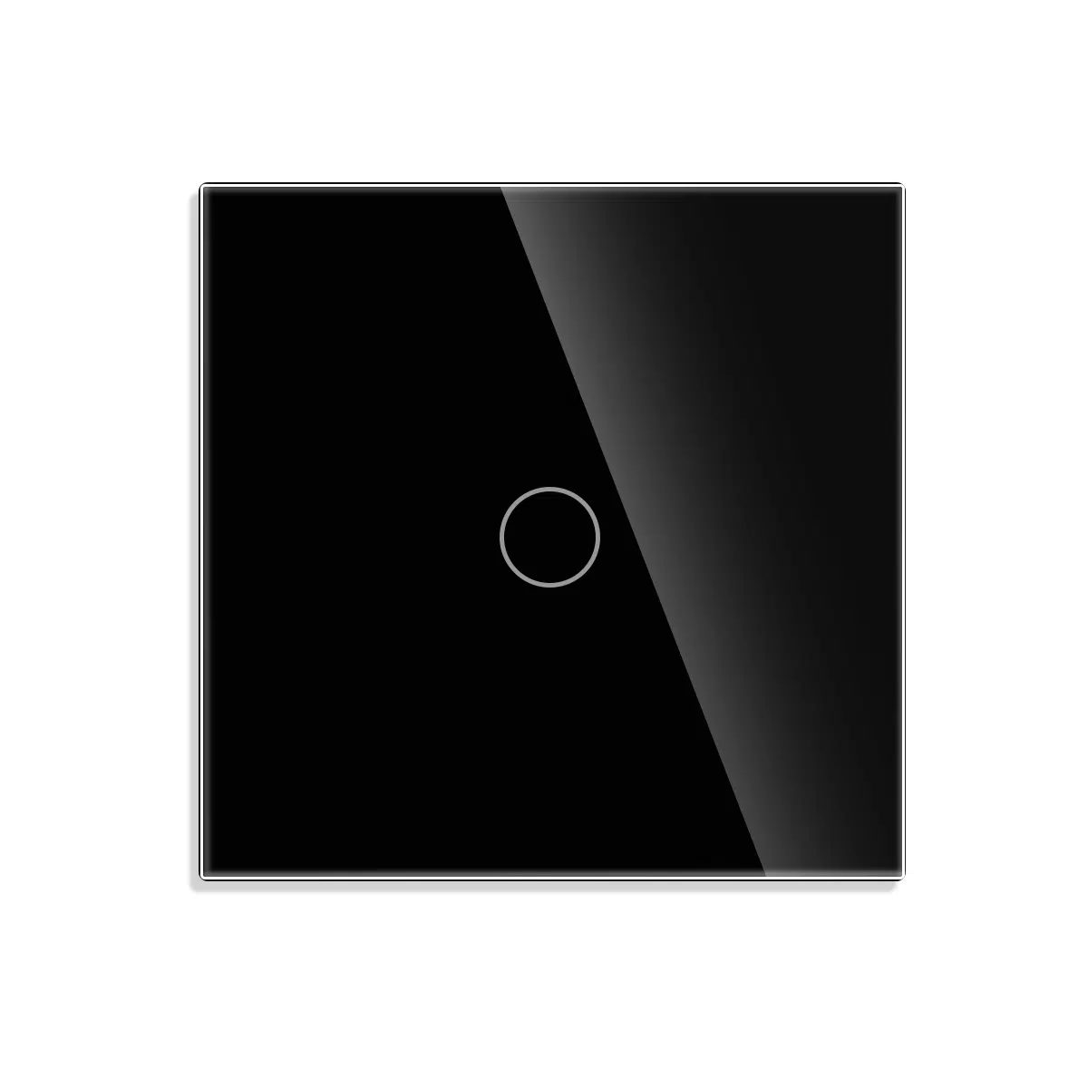 LD-0003_B_front.jpg Потенциометар на допир со едно копче двонасочен стаклен панел 200W  Само фаза Предна страна