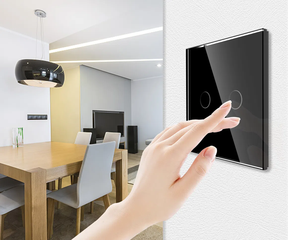 LS-0006_B_lifestyle.png Паметен WiFI прекинувач на допир со два тастера стаклен панел 1000W  НулаФаза Во простор