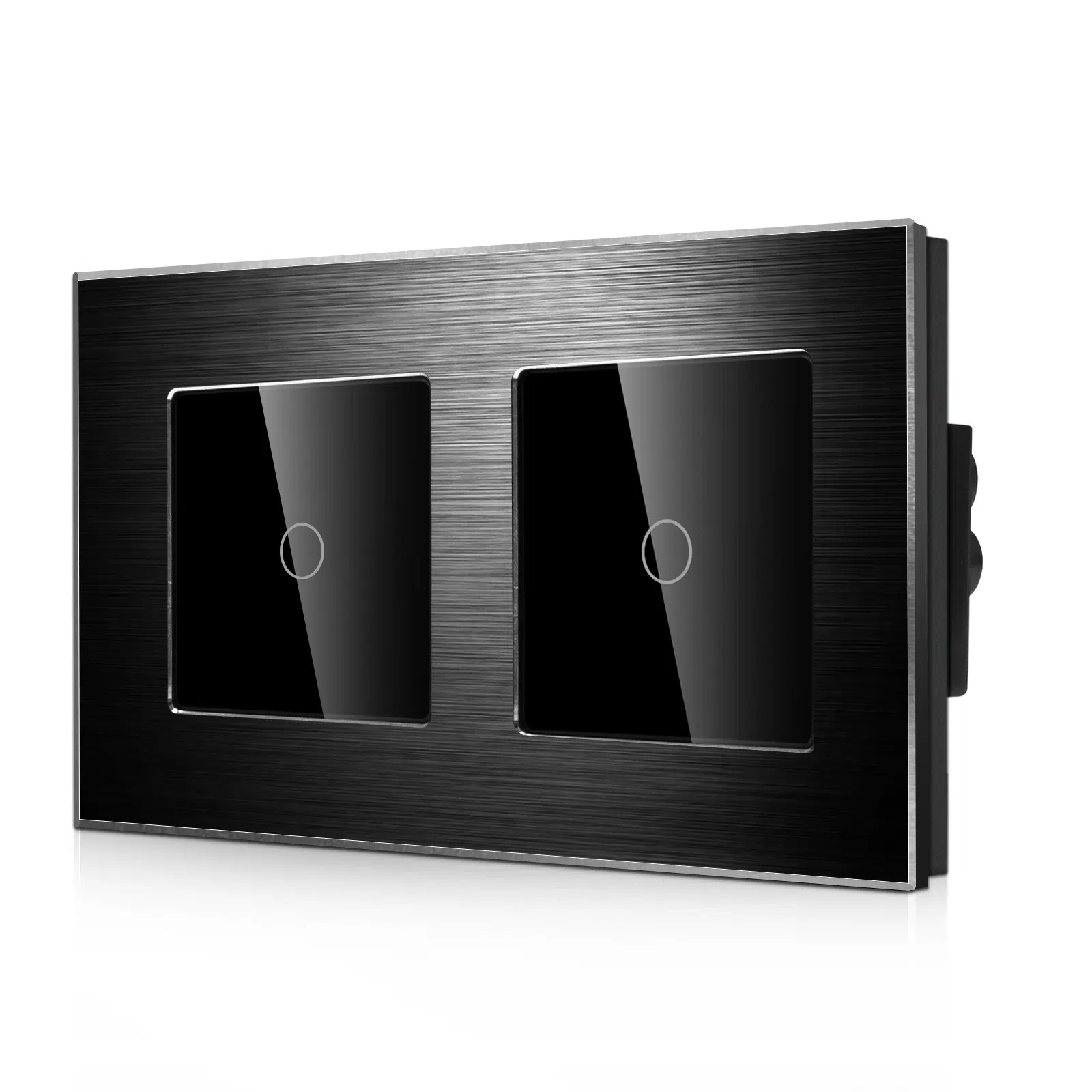 LSM-0005_diagonal_B.jpg Паметни WiFI прекинувачи на допир 11 тастер дводелна алуминиумска рамка 600W  НулаФаза Црна
